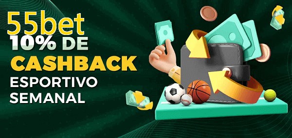 10% de bônus de cashback na 55bet