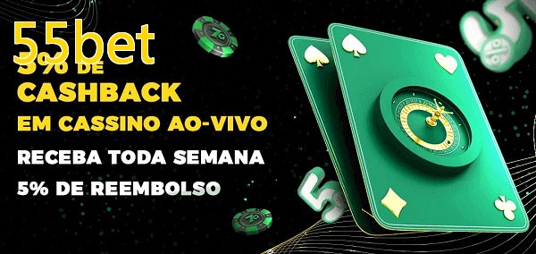 Promoções do cassino ao Vivo 55bet